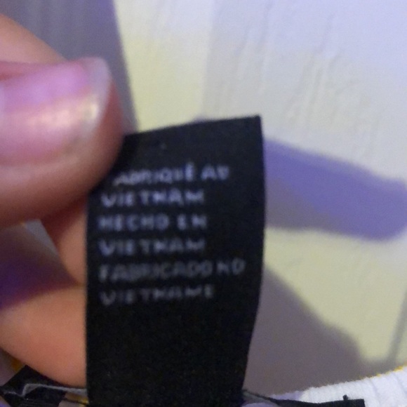 Forever 21 Striped yellow Tank with roses - Picture 4 of 8